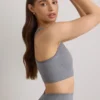 Sutien sport cu bretele late FlexiRib, culoare gri melanj Sutien sport cu bretele late FlexiRib, culoare gri melanj