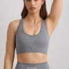 Sutien sport cu bretele late FlexiRib, culoare gri melanj Sutien sport cu bretele late FlexiRib, culoare gri melanj