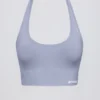 Sutien sport cu gât în V Define Luxe, albastru-gri Sutien sport cu gât în V Define Luxe, albastru-gri