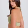 Sutien sport cu gât rotund și bretele în spate, în culoarea Matcha Sutien sport cu gât rotund și bretele în spate, în culoarea Matcha