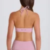Sutien sport cu gât rotund și bretele încrucișate la spate, în nuanța Mauve Sutien sport cu gât rotund și bretele încrucișate la spate, în nuanța Mauve