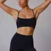 Sutien sport cu spate încrucișat, negru Sutien sport cu spate încrucișat, negru