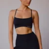 Sutien sport cu spate încrucișat, negru Sutien sport cu spate încrucișat, negru