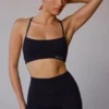 Sutien sport cu spate încrucișat, negru Sutien sport cu spate încrucișat, negru
