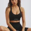 Sutien sport Define Luxe cu decolteu adânc, negru Sutien sport Define Luxe cu decolteu adânc, negru