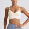 Sutien sport Define Luxe cu decolteu în V, alb Sutien sport Define Luxe cu decolteu în V, alb