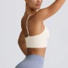 Sutien sport Define Luxe cu decolteu în V, alb Sutien sport Define Luxe cu decolteu în V, alb