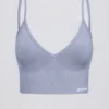 Sutien sport Define Luxe cu decolteu în V, albastru-gri Sutien sport Define Luxe cu decolteu în V, albastru-gri