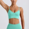 Sutien sport Define Luxe cu decolteu în V, culoare mentă Sutien sport Define Luxe cu decolteu în V, culoare mentă