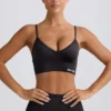 Sutien sport Define Luxe cu decolteu în V, negru Sutien sport Define Luxe cu decolteu în V, negru