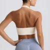 Sutien sport Define Luxe cu gât în V, alb Sutien sport Define Luxe cu gât în V, alb