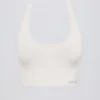 Sutien sport Define Luxe cu gât în V, alb Sutien sport Define Luxe cu gât în V, alb