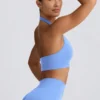 Sutien sport Define Luxe cu gât în V, albastru deschis Sutien sport Define Luxe cu gât în V, albastru deschis