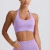 Sutien sport Define Luxe cu gât în V, în nuanța liliac Sutien sport Define Luxe cu gât în V, în nuanța liliac