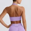 Sutien sport Define Luxe cu gât în V, în nuanța liliac Sutien sport Define Luxe cu gât în V, în nuanța liliac