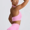 Sutien sport Define Luxe cu gât în V, roz bubblegum Sutien sport Define Luxe cu gât în V, roz bubblegum