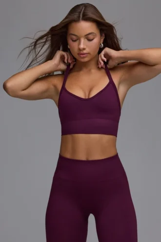 Sutien sport Define Luxe Multiway în culoarea Grape