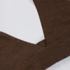 Sutien sport din jersey periat cu decolteu în V, în nuanța Pecan Marl Sutien sport din jersey periat cu decolteu în V, în nuanța Pecan Marl