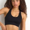 Sutien sport FlexiRib cu spate în formă de U, negru Sutien sport FlexiRib cu spate în formă de U, negru