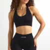 Sutien sport FlexiRib cu spate în formă de U, negru Sutien sport FlexiRib cu spate în formă de U, negru