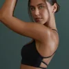 Sutien sport fără cusături, cu bretele, negru Sutien sport fără cusături, cu bretele, negru