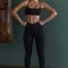 Sutien sport fără cusături, cu bretele, negru Sutien sport fără cusături, cu bretele, negru