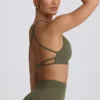 Sutien sport fără cusături și fără spate Super Sculpt în verde deschis Sutien sport fără cusături și fără spate Super Sculpt în verde deschis