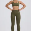 Sutien sport fără cusături și fără spate Super Sculpt în verde deschis Sutien sport fără cusături și fără spate Super Sculpt în verde deschis