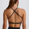 Sutien sport fără cusături și fără spate Super Sculpt, negru Sutien sport fără cusături și fără spate Super Sculpt, negru