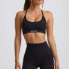 Sutien sport fără cusături și fără spate Super Sculpt, negru Sutien sport fără cusături și fără spate Super Sculpt, negru