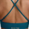 Sutien sport fără cusături Super Sculpt cu bretele încrucișate pe spate, culoare verde-albăstrui Sutien sport fără cusături Super Sculpt cu bretele încrucișate pe spate, culoare verde-albăstrui