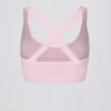 Sutien sport fără cusături Super Sculpt cu bretele încrucișate pe spate, în culoarea roz pudră Sutien sport fără cusături Super Sculpt cu bretele încrucișate pe spate, în culoarea roz pudră