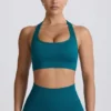 Sutien sport fără cusături Super Sculpt cu spate în T, culoare Teal Sutien sport fără cusături Super Sculpt cu spate în T, culoare Teal