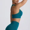 Sutien sport fără cusături Super Sculpt cu spate în T, culoare Teal Sutien sport fără cusături Super Sculpt cu spate în T, culoare Teal