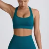 Sutien sport fără cusături Super Sculpt cu spate în T, culoare Teal Sutien sport fără cusături Super Sculpt cu spate în T, culoare Teal