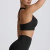 Sutien sport fără cusături Super Sculpt cu spate în T, negru Sutien sport fără cusături Super Sculpt cu spate în T, negru