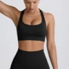 Sutien sport fără cusături Super Sculpt cu spate în T, negru Sutien sport fără cusături Super Sculpt cu spate în T, negru