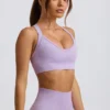 Sutien sport fără cusături Super Sculpt cu spate încrucișat, în culoarea liliac deschis Sutien sport fără cusături Super Sculpt cu spate încrucișat, în culoarea liliac deschis