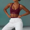Sutien sport fără cusături Super Sculpt cu spate încrucișat, în culoarea prune Sutien sport fără cusături Super Sculpt cu spate încrucișat, în culoarea prune
