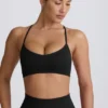 Sutien sport fără cusături Super Sculpt cu spate încrucișat, negru Sutien sport fără cusături Super Sculpt cu spate încrucișat, negru