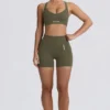 Sutien sport fără cusături Super Sculpt cu spate încrucișat, verde deschis Sutien sport fără cusături Super Sculpt cu spate încrucișat, verde deschis