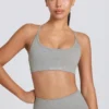 Sutien sport fără cusături Super Sculpt, fără spate, în gri melanj Sutien sport fără cusături Super Sculpt, fără spate, în gri melanj