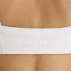 Sutien sport Soft Active cu bordură contrastantă, alb