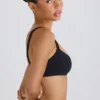 Sutien sport Soft Active cu bordură contrastantă, negru