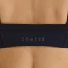 Sutien sport Soft Active cu bordură contrastantă, negru