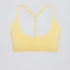 Sutien sport Soft Active cu bretele încrucișate la spate, culoare Lemon