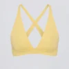 Sutien sport Soft Active cu bretele încrucișate la spate, culoare Lemon