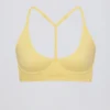 Sutien sport Soft Active cu bretele încrucișate la spate, culoare Lemon
