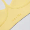 Sutien sport Soft Active cu bretele încrucișate la spate, culoare Lemon