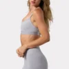 Sutien sport Soft Active cu bretele încrucișate la spate, în culoarea gri melanj Sutien sport Soft Active cu bretele încrucișate la spate, în culoarea gri melanj
